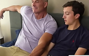Powered stepdad anal copulates his gay stepson