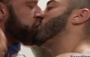Gays anal fuck in dethrone restroom within reach airport