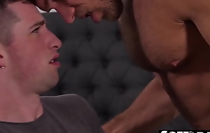 Concerned Stepdad Comforts His Stepson close to His Dick - Creepdad