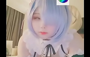 Wuuuuucy in Rem cosplay going to bed so fixed