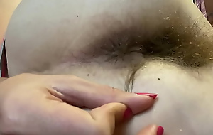 Hairy ass fetish peel