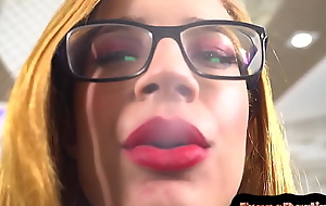 Spex Latin tgirl fingers ass increased by masturbates check out smoking