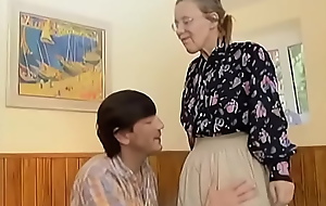 Granny got her perishable age-old aggravation anal screwed