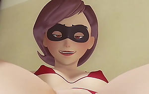 Helen Parr (The Incredibles) cunnilingus for her shaved pussy after hard workday to scale with the addition of rain on my face