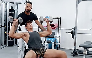 Bbc gym instructor fucks his white gay customer