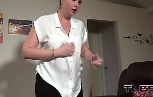 Bbw milf blackmailed and fucked apart from whip friends daughter