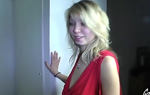 Tifaine young blonde with big tits fucked by three perverts