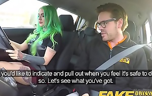 Fake Driving Motor coach Wild fuck ride for tattooed busty big ass beauty