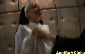 Slutty nuns anal screwed
