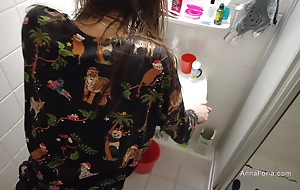 My First video in 2023, Beautiful Anal in a bathroom