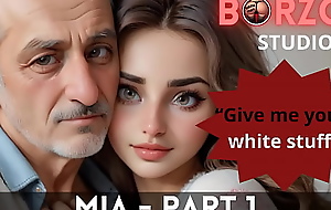 Mia and Papi - 1 - Horny old Grandpappa domesticated fresh teen young Turkish Girl