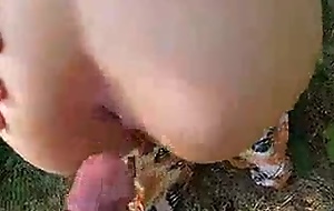 Unskilled teen gets her ass destroyed prevalent NO MERCY in the forest