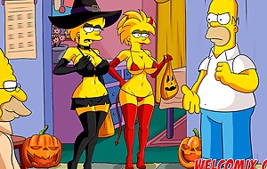 Halloween night with sex - The Simptoons