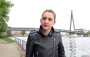GERMAN SCOUT - ANAL FOR PETITE 18yr YOUNG Numero uno GIRL AT STREET Sling