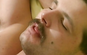 Archetypal French honeys in stockings enjoying anal fuck in orgy