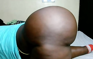 Side view of my Monster big black mega Ass