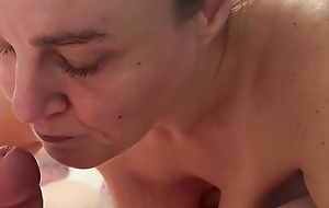 Mother in law makes him cum in enveloping her holes!