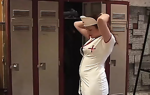 Remarkable French nurse enjoys sexy anal light of one's life