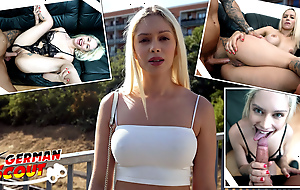 GERMAN SCOUT - Hard Anal Tinge Sexual intercourse for Russian Non-specific Aura Sin with Round Ass by Obese Unearth Agent
