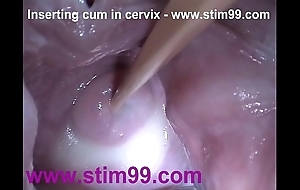 Outsert sex cream cum close by cervix wide flourishing cum-hole send back