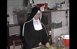 German nun fucked into ass in caboose