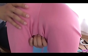 Titillating yoga cram in leotard pantyhose-watch part2 mainly oxopron.com